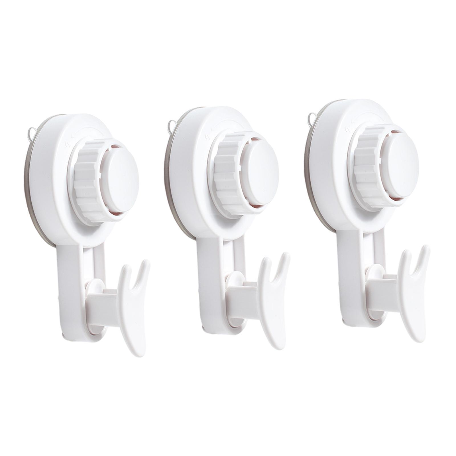 Suction Hooks Bath Towel Hooks Bath Robe Hook Holder Portable Powerful Vacuum Suction Cup Hooks Suction Hanger for Farmhouse