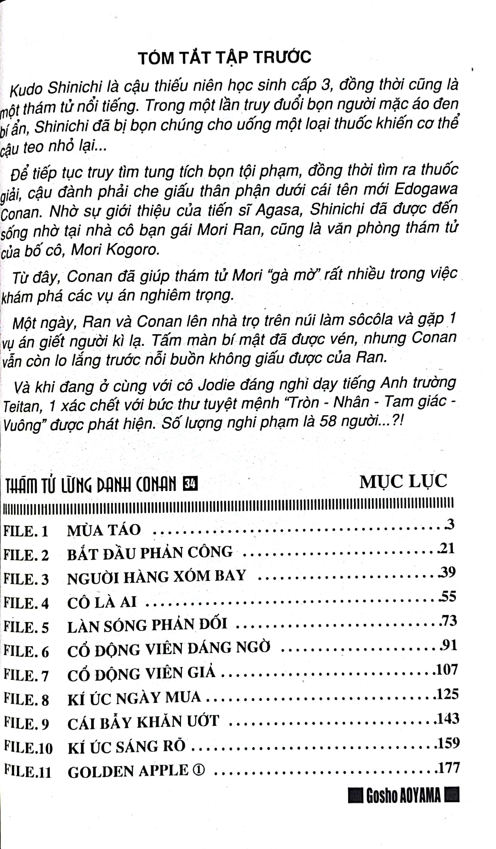 Thám Tử Lừng Danh Conan - Tập 34 (Tái Bản 2023)