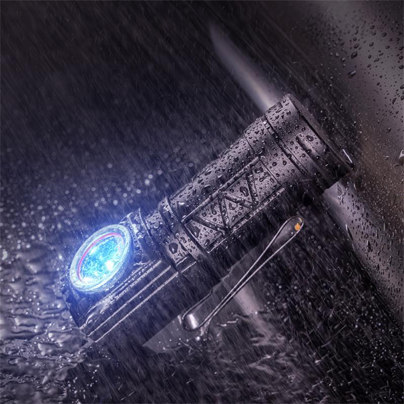 XPG Mini Flashlight 10W LED Headlamp Tactical Outdoor Camping Hiking Strong Light 550 Lumens IPX6 USB Rechargeable Flashlight