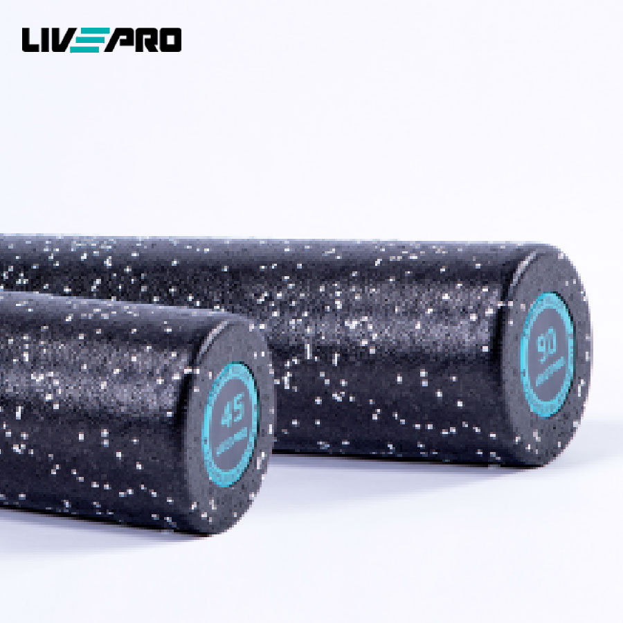 Con lăn giãn cơ, con lăn massage phục hồi sau tập 90cm Chất Liệu EPE Livepro Chính Hãng FOAM ROLLER