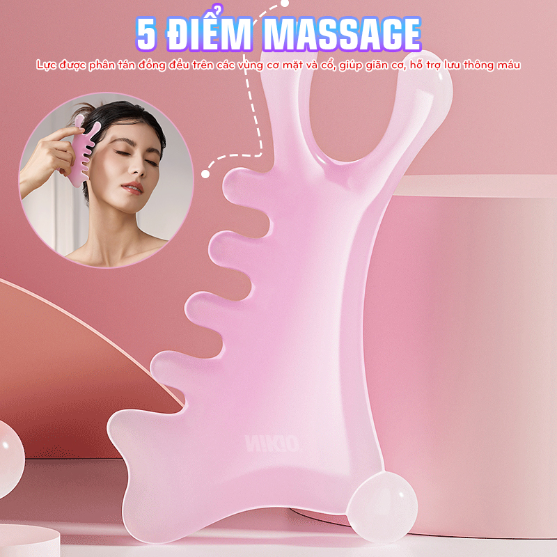 Dụng cụ massage chải cơ, ấn huyệt đa năng Nikio NK-03C3 – giải pháp thư giãn và làm đẹp toàn diện
