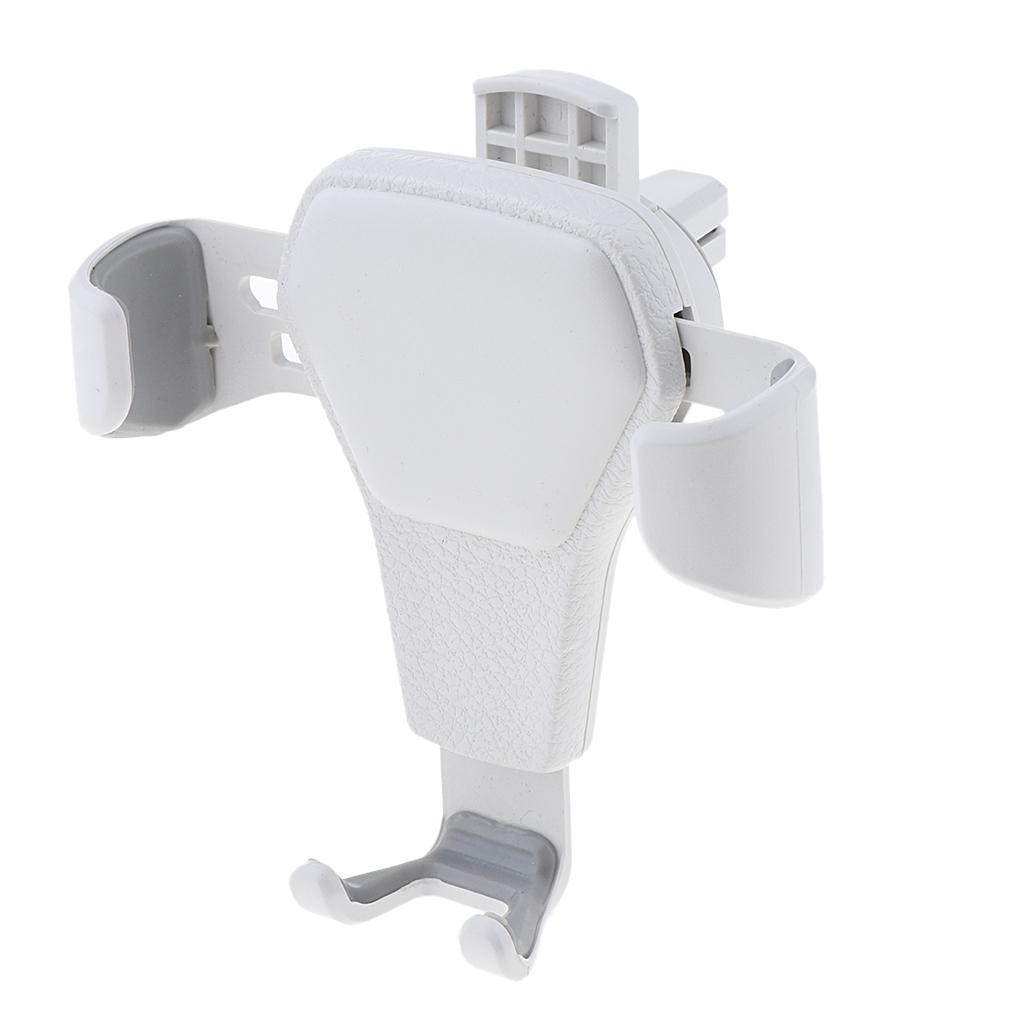Universal Leather Grain Pattern Gravity Car Phone Holder Clip Air Vent Mount Stand Car Holder