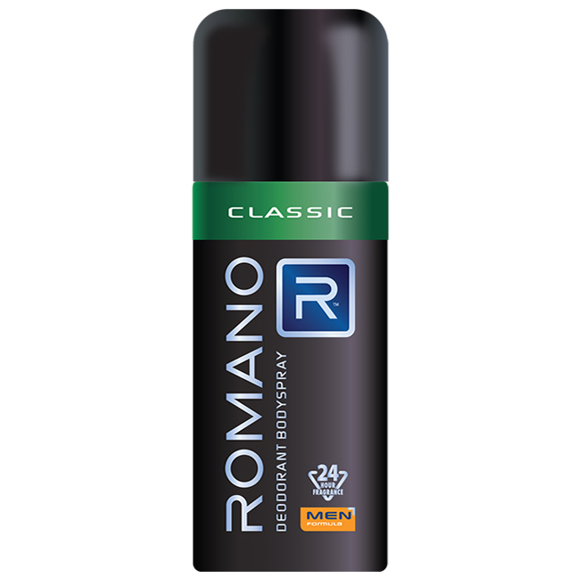 Xịt Khử Mùi Toàn Thân Cho Nam Romano Classic (150ml)