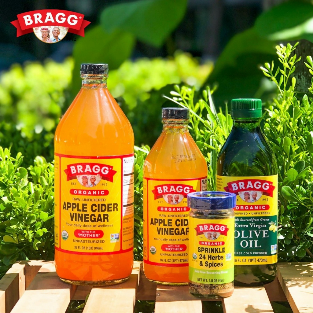 [Mua 1 Được 3] Giấm táo hữu cơ BRAGG 946ml Hàng Mỹ Chính Hãng - Dấm táo Giảm Cân Ăn Kiêng Eatclean
