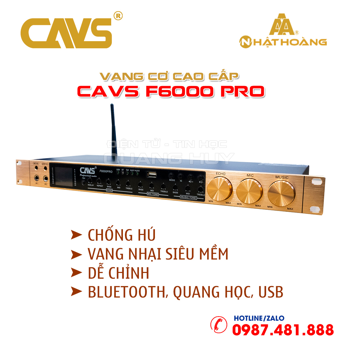 Vang cơ cao cấp CAVS F6000 PRO -  Hàng chính hãng