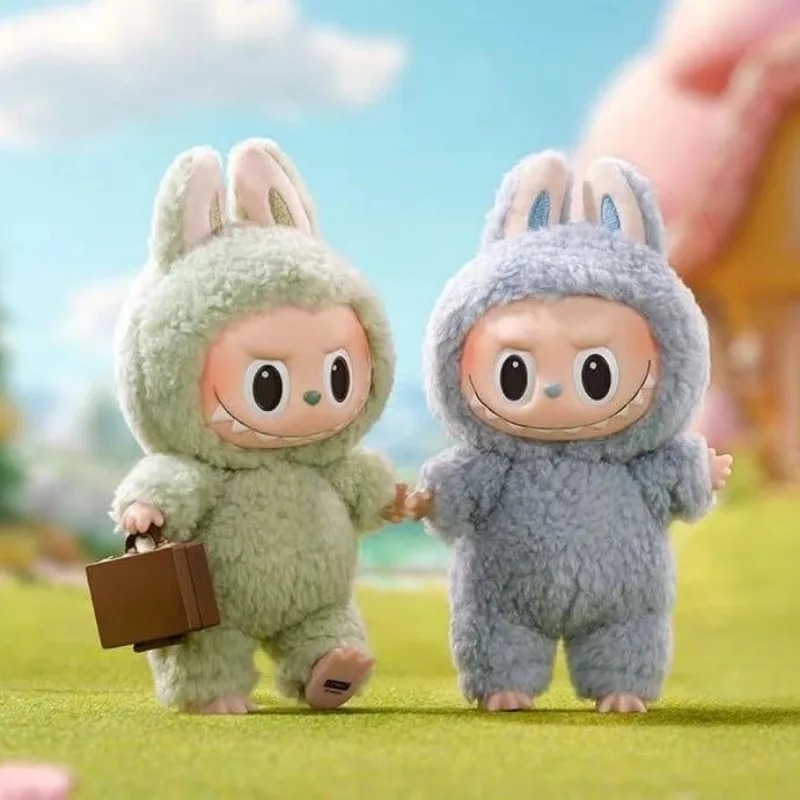 Gấu labubu móc khoá popmart V1V2 trò chơi labubu giá rẻ đồ chơi labubu mini 17cm