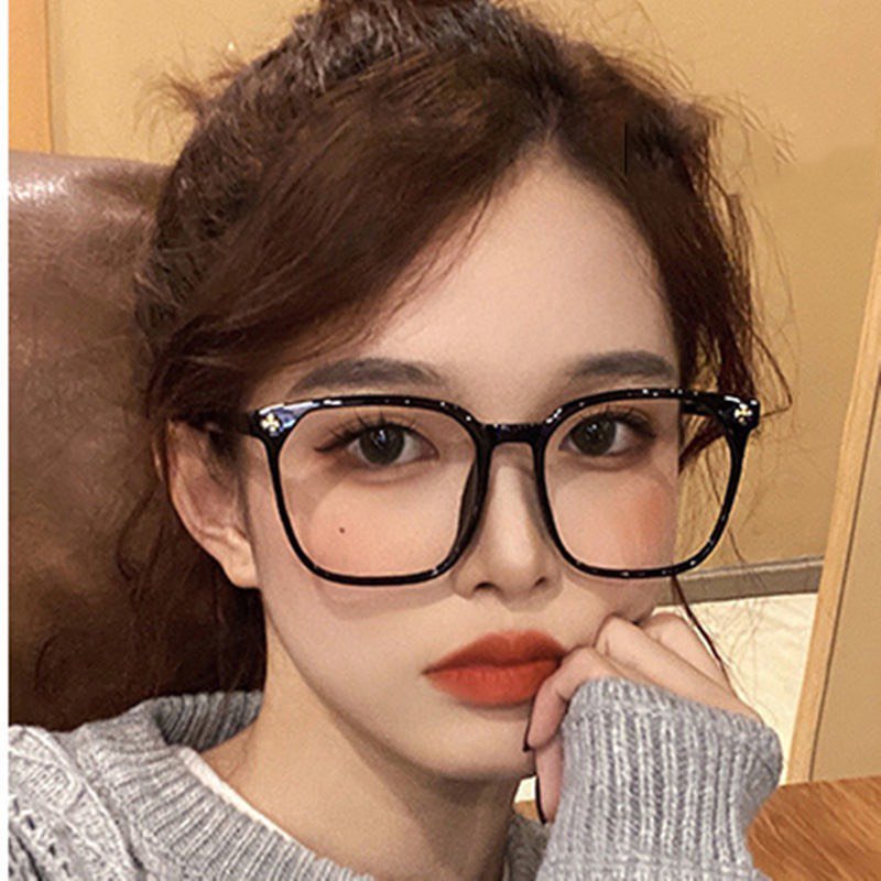 Kính Mát, Mắt Kính Gọng Vuông, Kính Không Độ Chống Nắng Nam Nữ Kiểu Dáng Trẻ Trung KM19