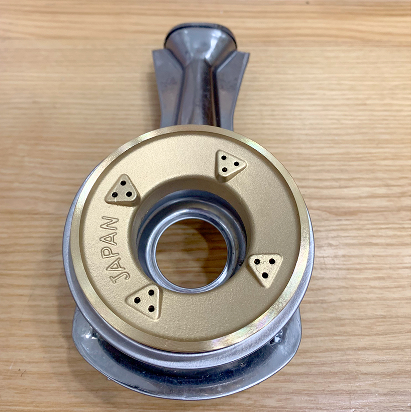 Điếu inox + Đầu đốt bếp gas sen chia lửa chén đồng Fujishi - Hàng chính hãng