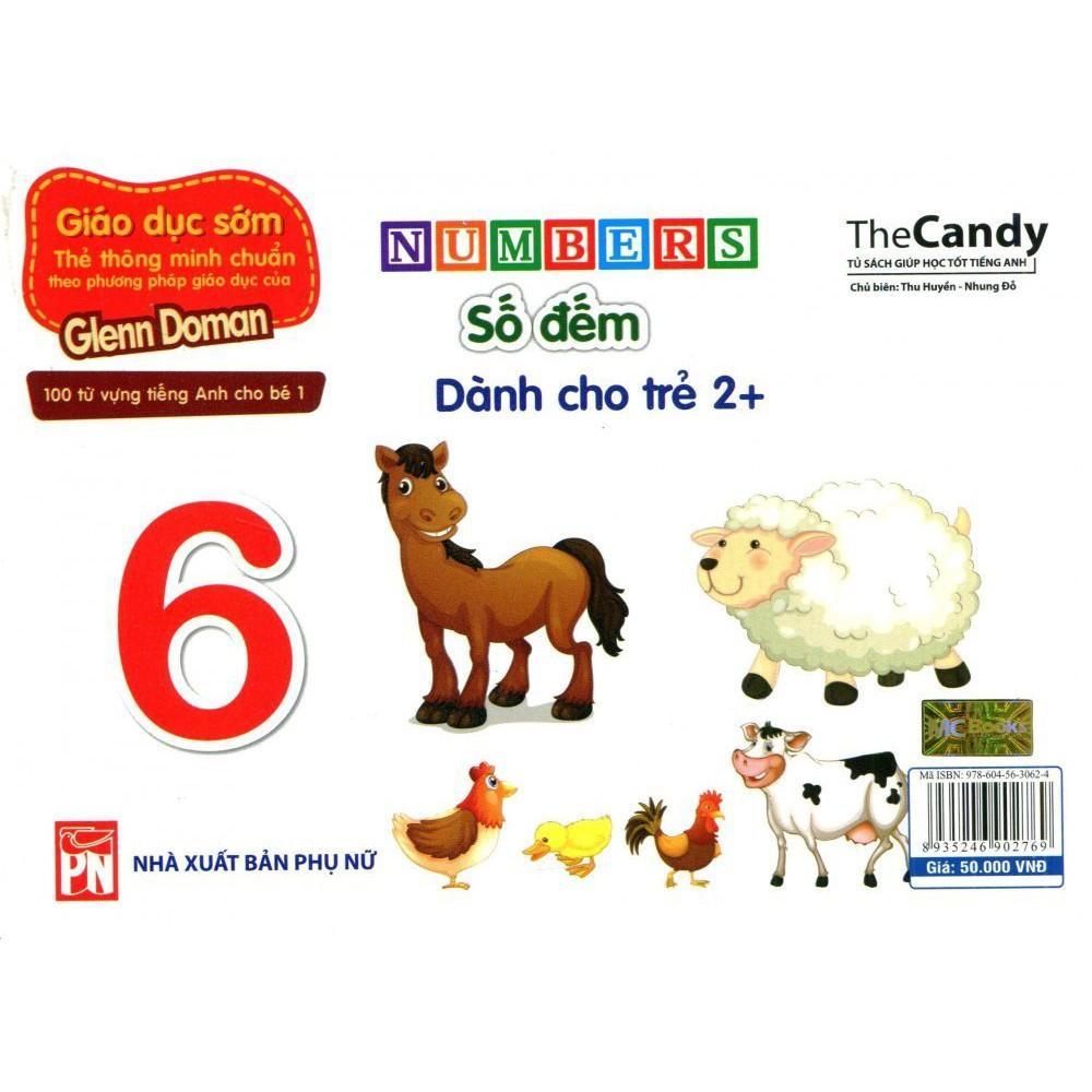 Flashcard Thẻ Dạy Trẻ Theo Phương Pháp Glenn Doman - Số Đếm  - Bản Quyền