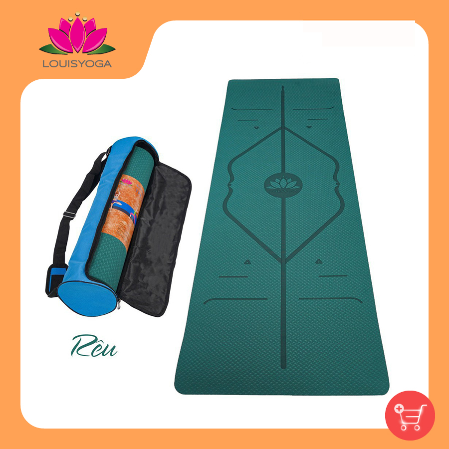 Thảm tập yoga gym định tuyến 8mm chất liệu TPT an toàn khi sử dụng dộ bám cao