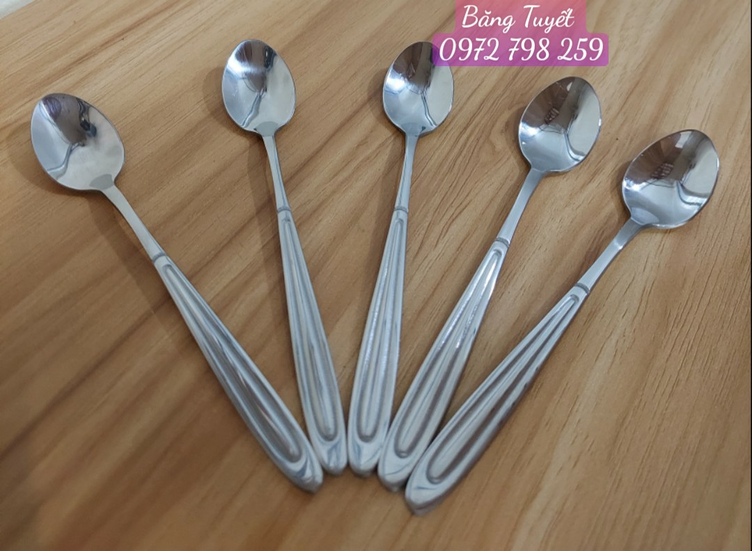 MUỖNG CÀ PHÊ ĐEN INOX CAO CẤP, THÌA CAFE CAO CẤP