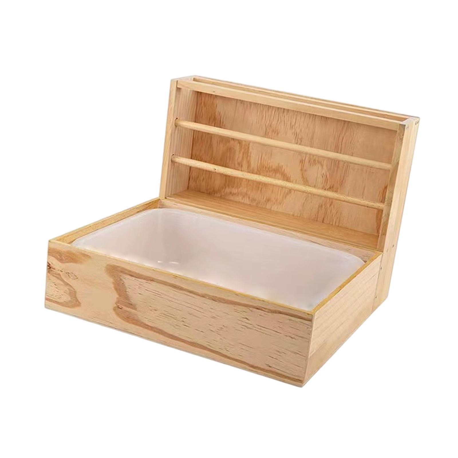 Wooden Rabbit Hay Feeder with Litter Box Guinea Pig Bunny Hay Manger Feeder