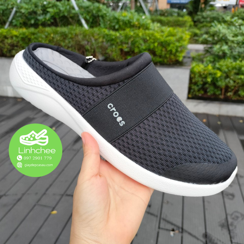 GIÀY SỤC VẢI CROSS LITERIDE MESH MULE màu đen dành CHO NAM