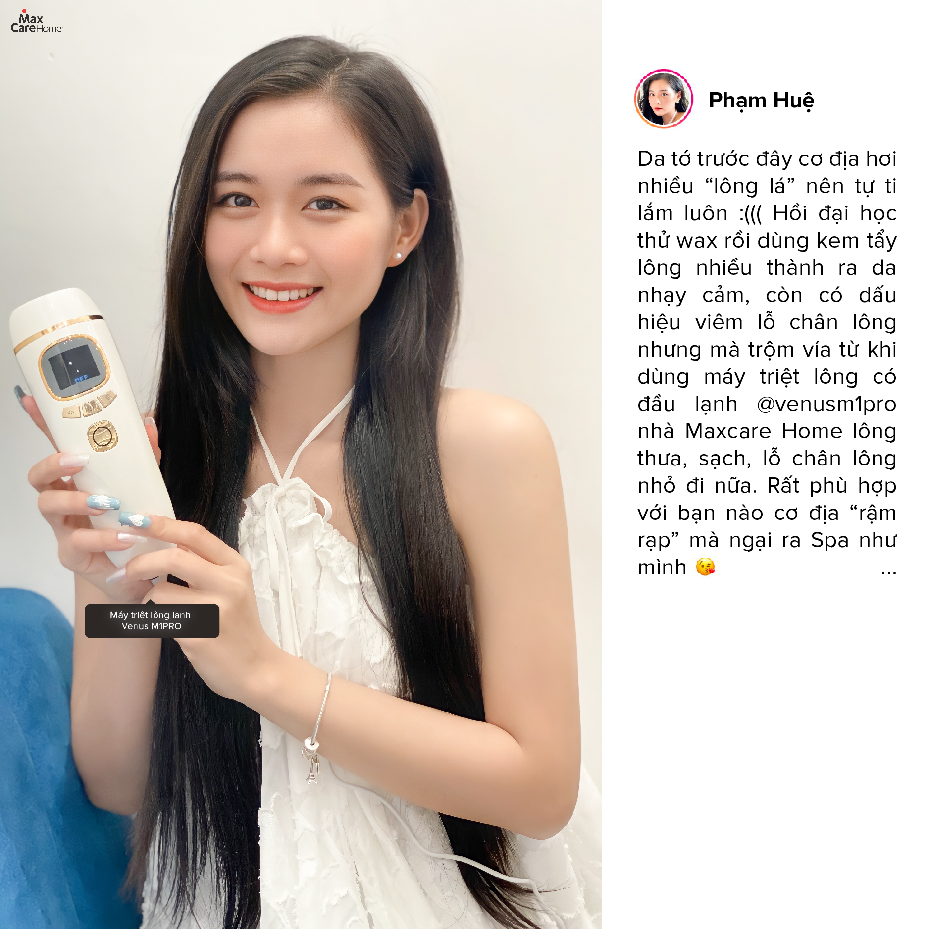 Máy triệt lông và trẻ hóa da cá nhân IPL Maxcare