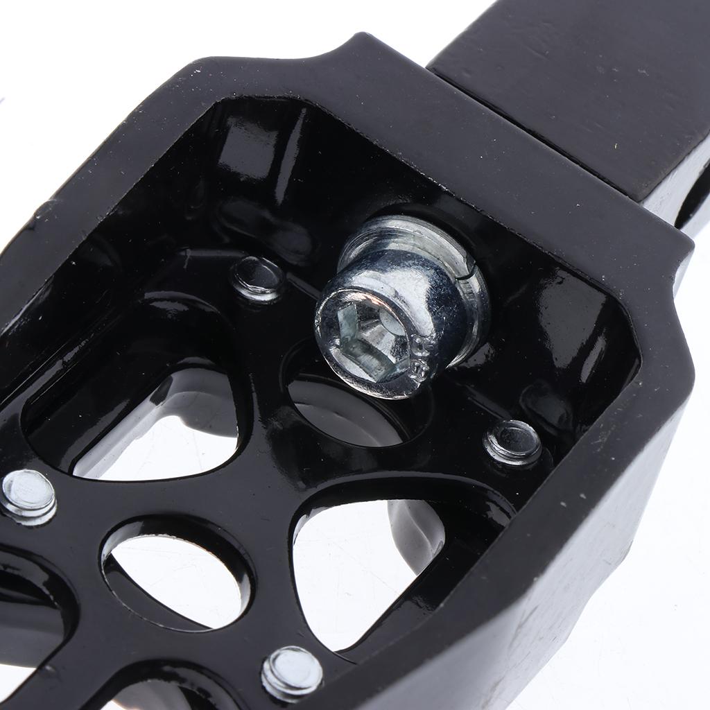 New Alloy Black Footbrake Rear Pegs Bracket Mount Footrest for Motorbikes