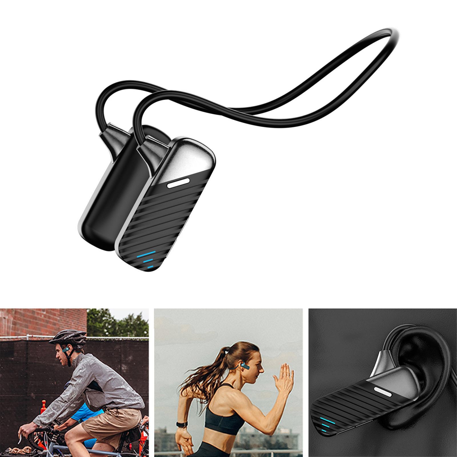 Open Ear Headset IP53 Waterproof with Mic Black