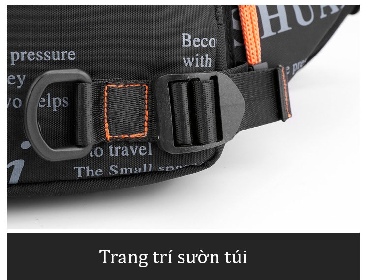 Túi đeo ngực,đeo chéo, đeo hông thời trang thể thao nam vải Oxford chống thấm nước - HAOSHUAI 3965