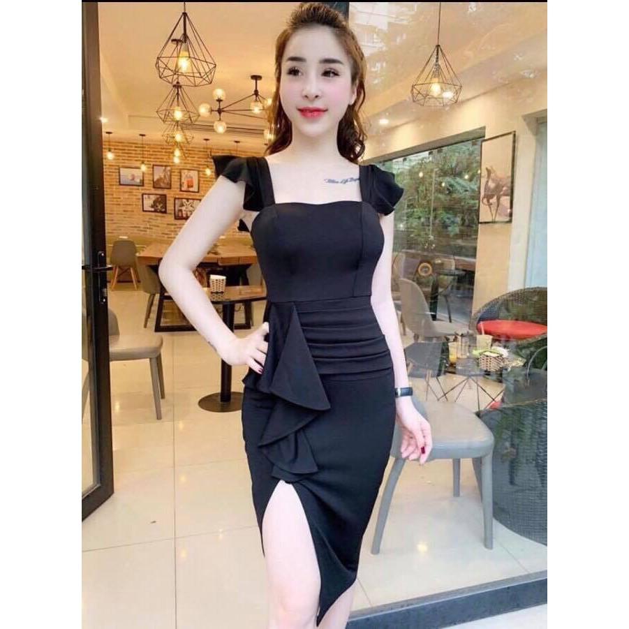 Đầm ôm body vai cánh tiên mang lại sự trẻ trung tươi mới cho những bạn gái