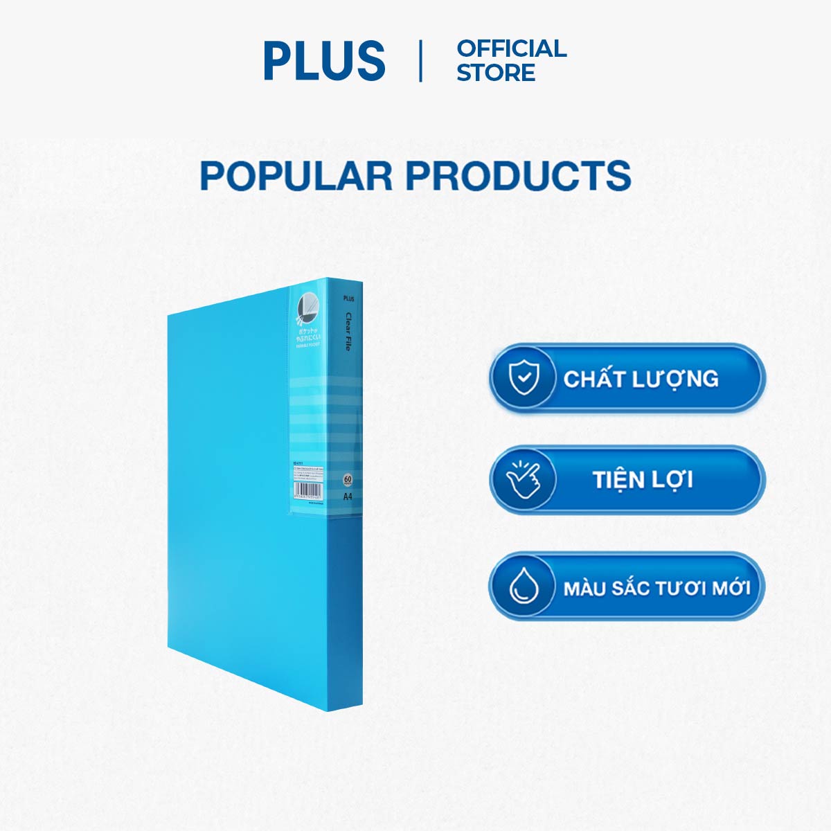 Bìa Lá Đựng Hồ Sơ PLUS 60P