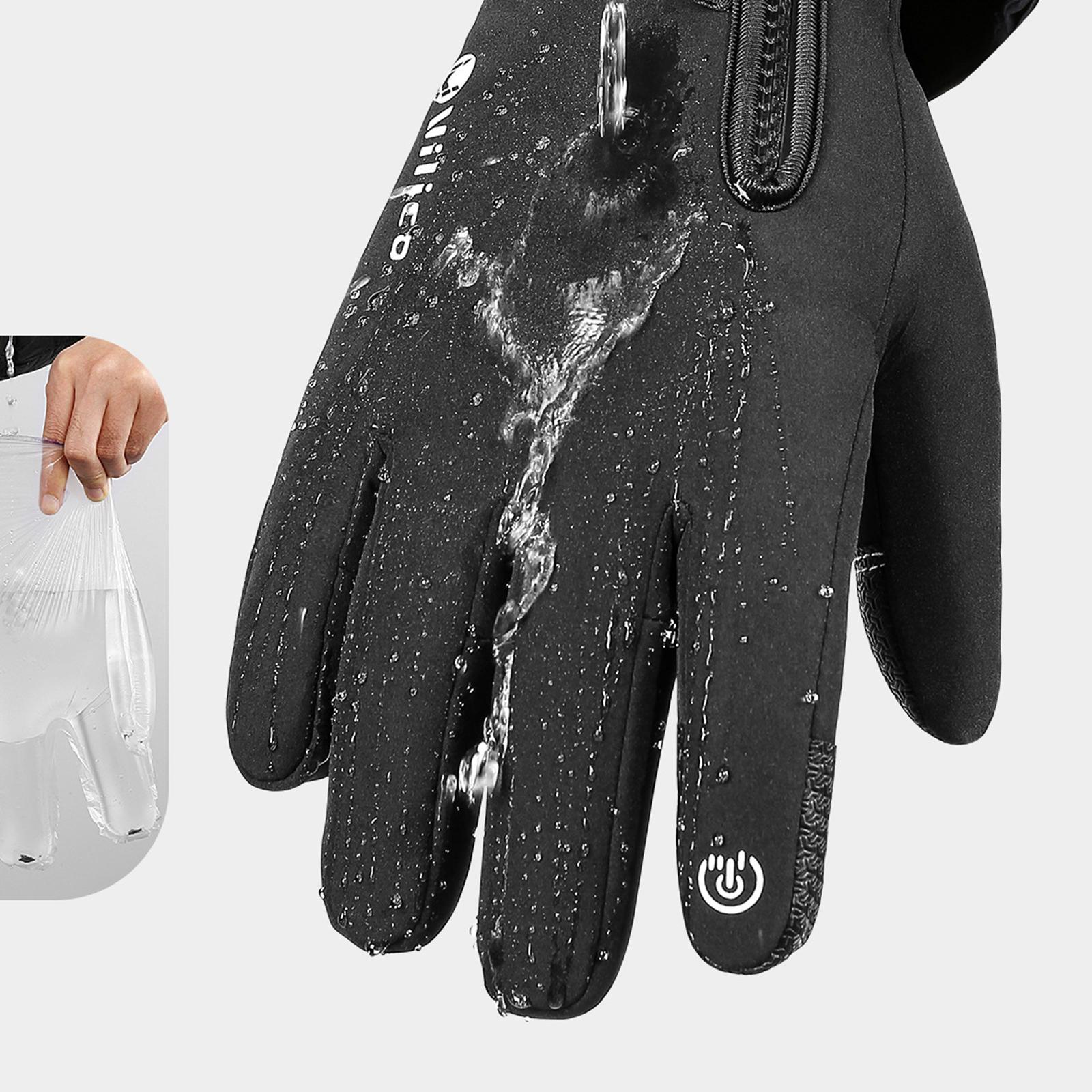 Thermal Gloves Riding Gloves Touch Screen Portable Winter Warm Gloves Winter Gloves for Running Men Camping Driving Commuting