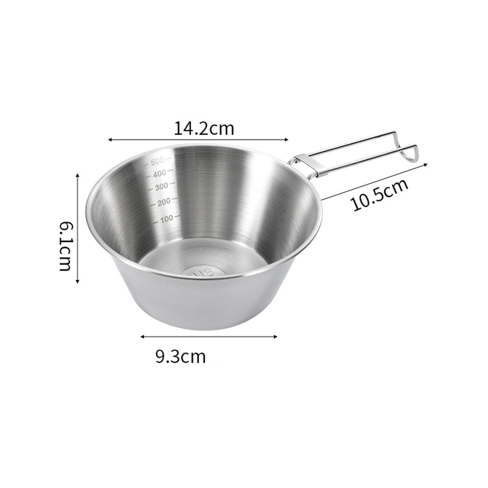 Camping Bowl Dinnerware Food Drink Container Cooking Portable Lightweight Tableware Cookware Outdoor Bowl for BBQ, Kitchen, Beach, Picnic