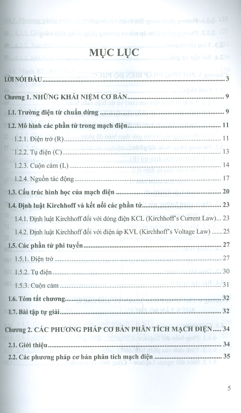 Bài giảng Lý Thuyết Mạch - Nguyễn Hữu Phát (Chủ biên), Đào Lê Thu Thảo - ảnh 6