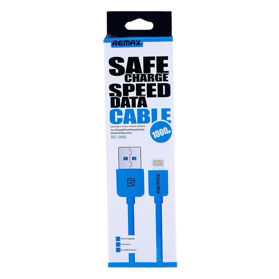 CÁP SẠC LIGHTNING REMAX RC-006I