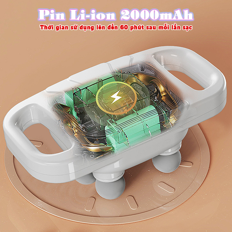 Máy massage đấm lưng và giãn cơ cầm tay Nikio NK-272 Pro - 6 đầu độc đáo cho hiệu suất giãn cơ gấp 6 lần | OKbuy