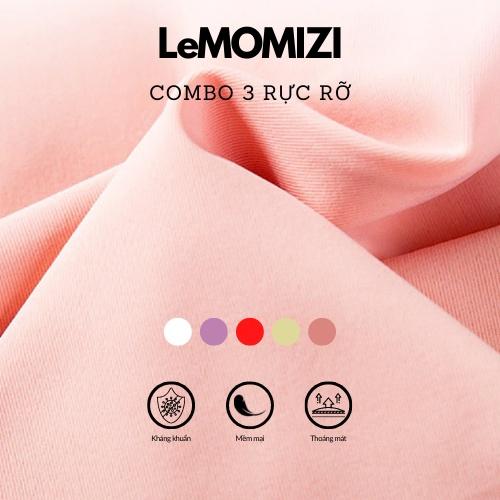 COMBO 3 QUẦN LÓT ĐÚC SU LeMOMIZI THUN LẠNH – CO GIÃN 4 CHIỀU – ĐẸP THOÁNG MÁT – GIÁ SỐC