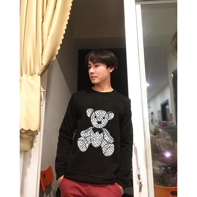 Áo hoodie unisex nam nữ gấu bông có bigsize vải nỉ ngoại cao cấp
