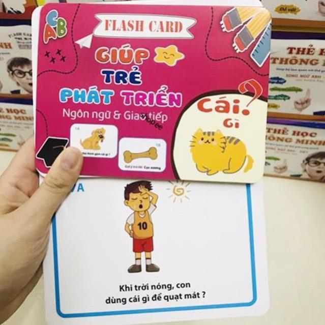 Bộ thẻ Flashcard Giúp trẻ phát triển Ngôn ngữ &amp;Giao tiếp