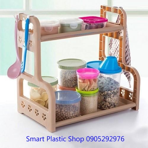 Kệ Gia vị 2 tầng tiện dụng