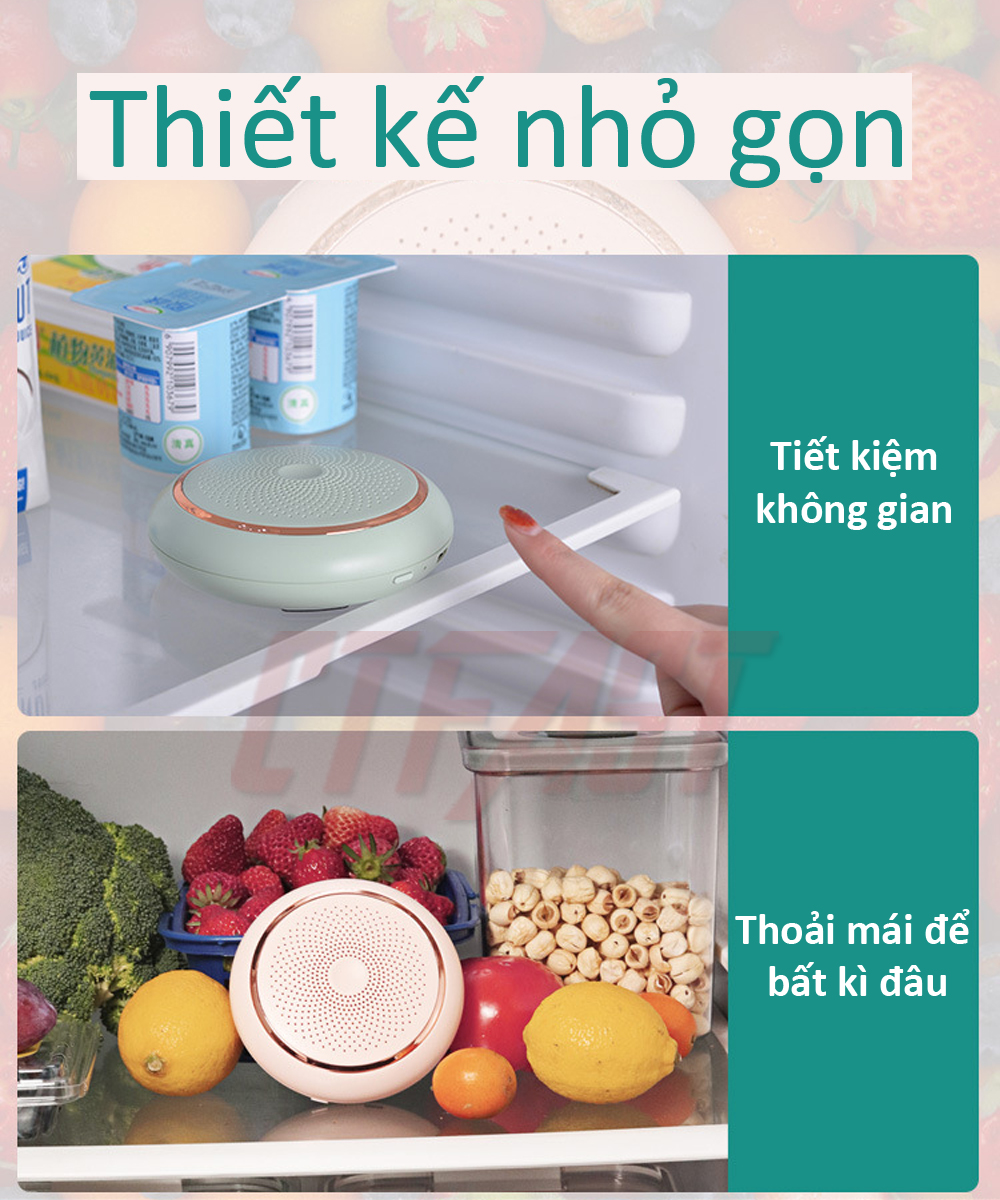 Máy khử mùi tủ lạnh CTFAST : Công nghệ ozone, khử mùi hôi, nấm mốc, loại bỏ dư lượng thuốc trừ sâu, thanh lọc không khí, bảo vệ sức khỏe gia đình