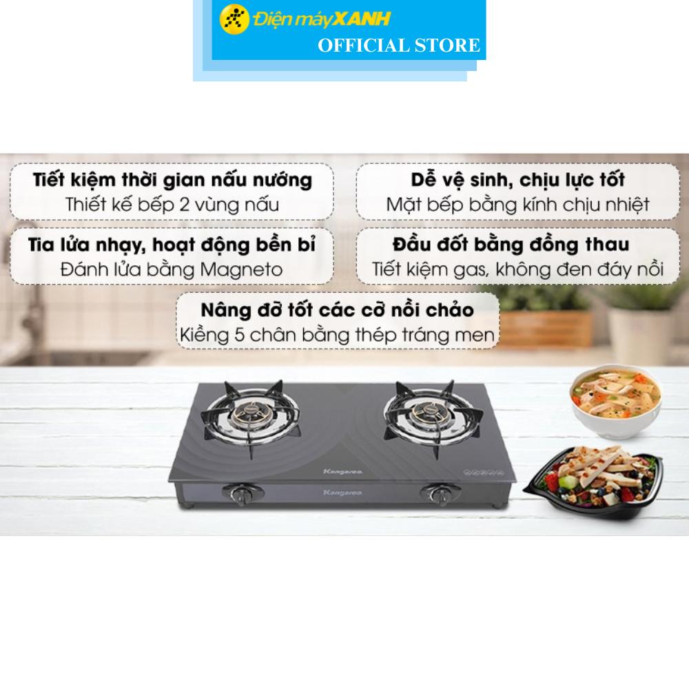 Bếp ga đôi Kangaroo KG519M - Hàng Chính Hãng