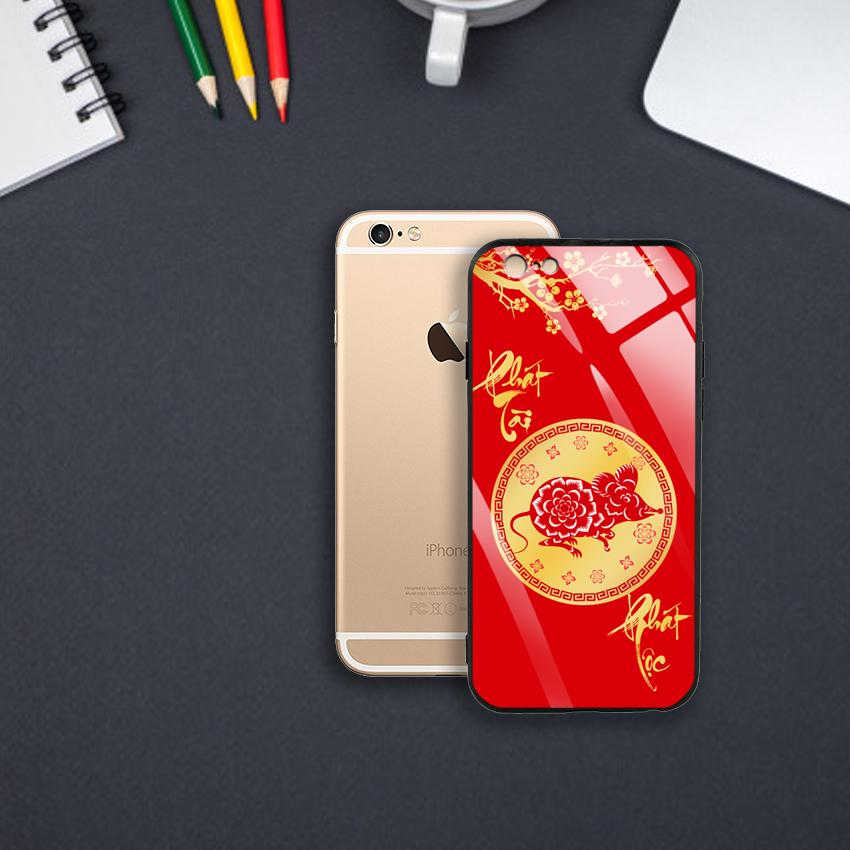 Ốp Lưng Họa Tiết Ánh Kim Vàng cho điện thoại Iphone 6 / 6S - 03001 7996 PTPL02 - Phát Tài Phát Lộc - Hàng Chính Hãng