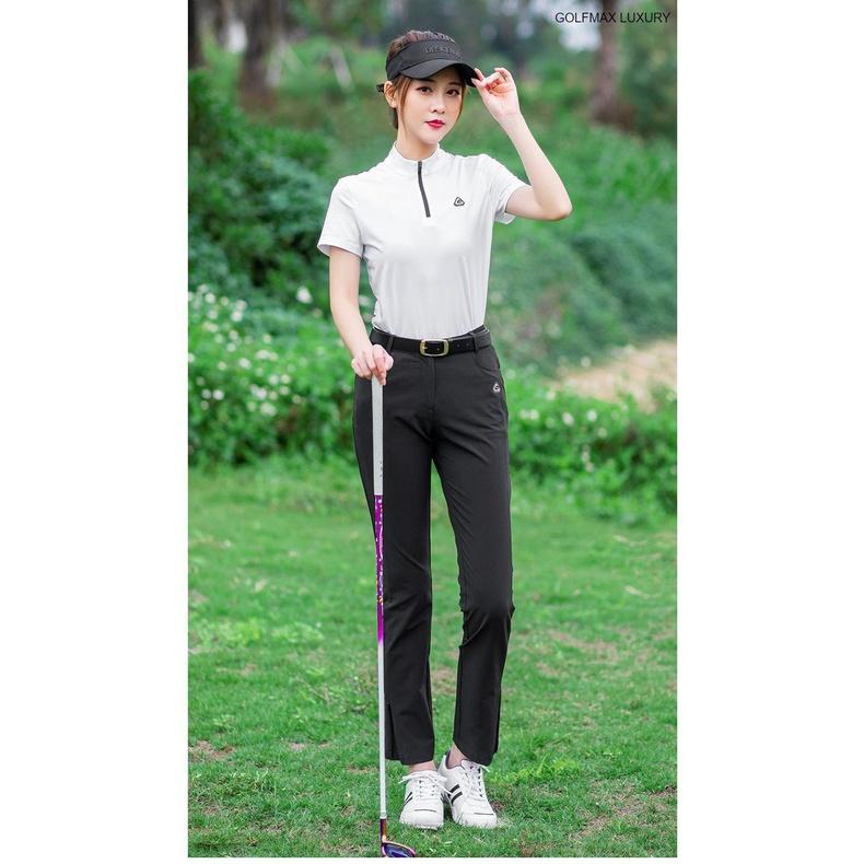 Áo ngắn tay Golf nữ chính hãng PGM - YF288 - Chất liệu vải sợi Polyester cao cấp, bền đẹp