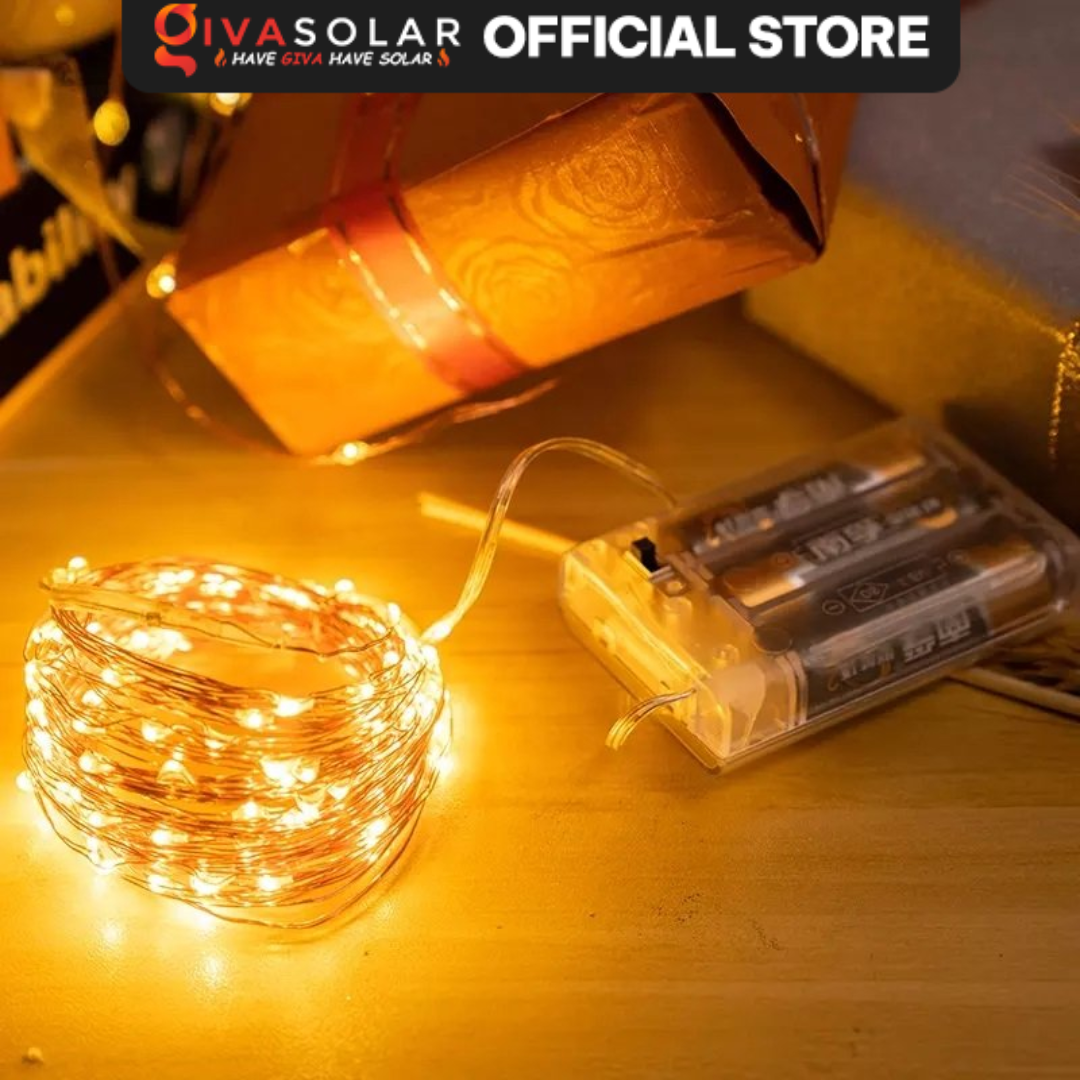 Dây Đèn Đom Đóm Chipsbling Fairy Light Dùng Pin