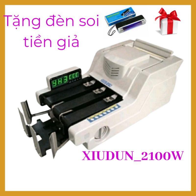 (tặng đèn soi tiền giả), máy đếm tiền XIUDUN_2100W, máy phát hiện tiền gi.ả,tiền khác loại siêu chuẩn,bảo hành 18 tháng