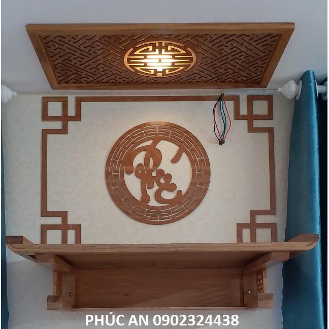 Mẫu tủ thờ đơn giản giá rẻ hcm mã 4P88CV Size 88 x 48 trọn bộ đầy đủ y như trong hình