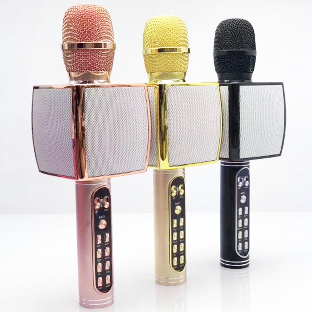 Mic Karaoke YS-91 Micro Karaoke kèm Loa Bluetooth 3 trong 1 nhiều hiệu ứng