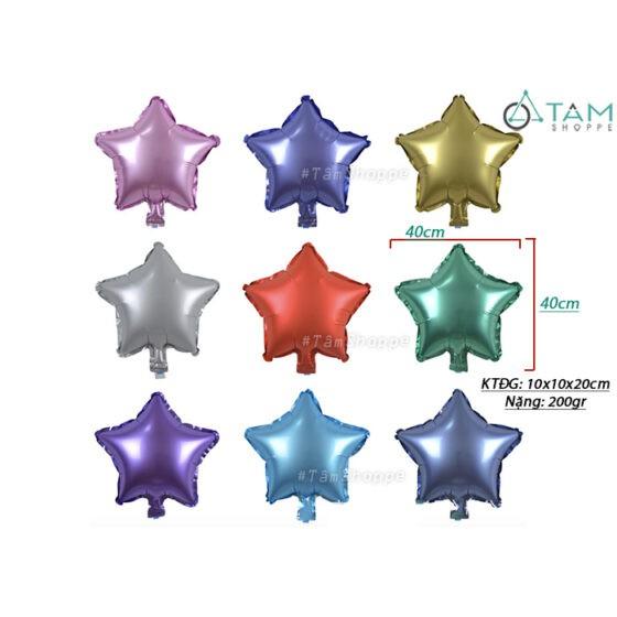 SET 6 Bong bóng trang trí hình ngôi sao 5 cánh ĐK25cm