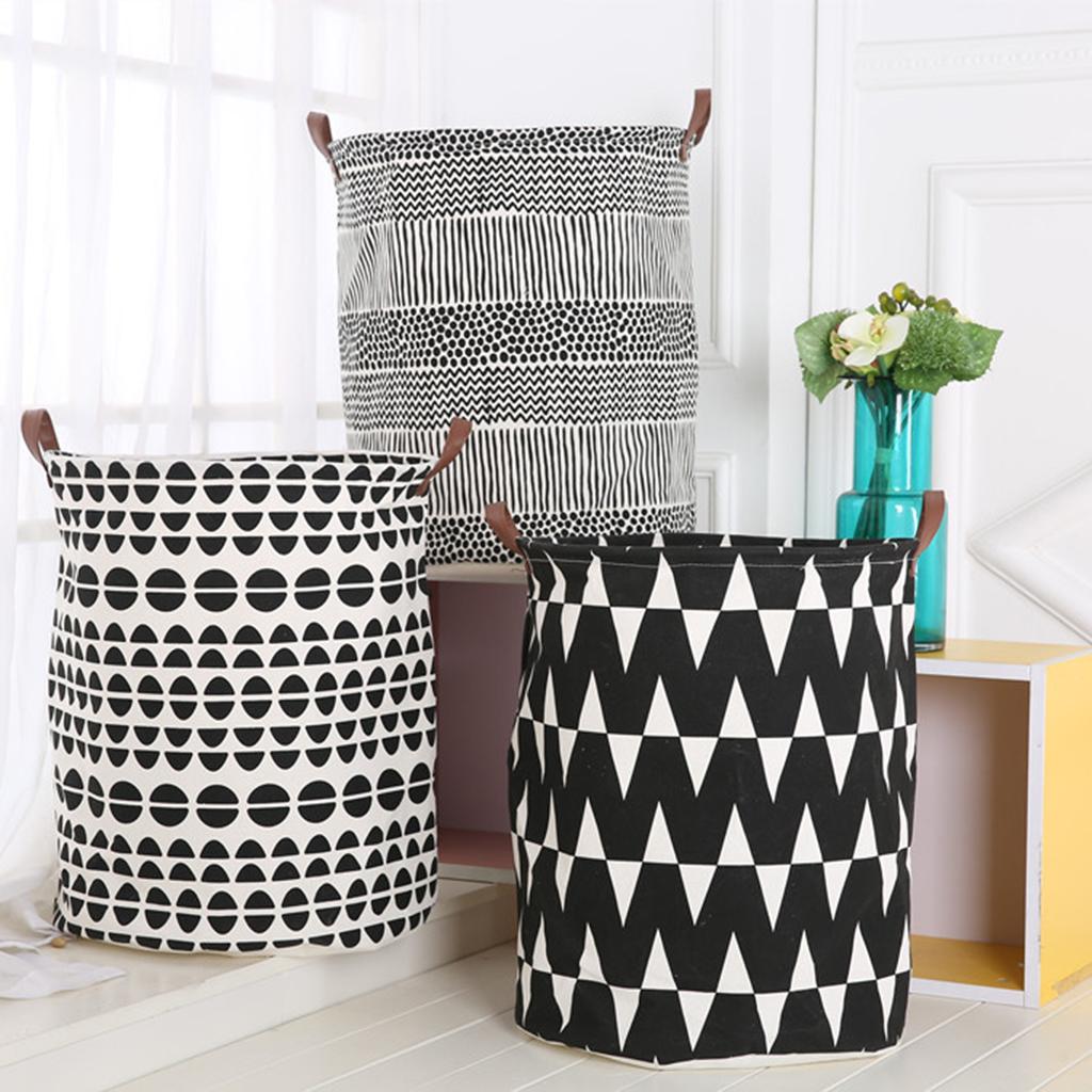 Folding Storage Basket Clothes Laundry Hamper Makeup Cosmetic Storage Box 01