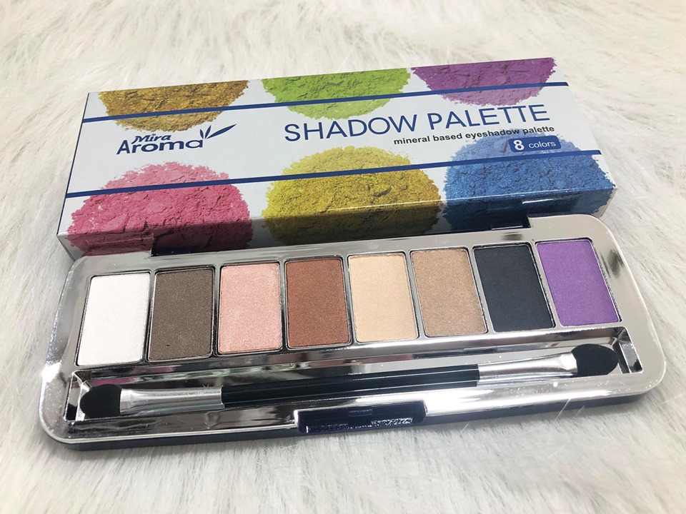 Phấn mắt 8 ô siêu mịn Mira Aroma Shadow Palette 8 Colors Hàn Quốc (2g x8) No.2 tặng kèm móc khoá