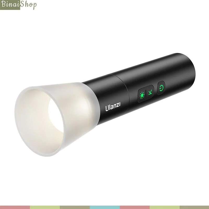 Ulanzi LM07 - Đèn Pin Chụp Ảnh Di Động Dành Cho Máy Ảnh Và Máy Quay, Chế Độ Zoom Sáng, Nhiệt Độ Màu 2000K-8000K - Hàng chính hãng