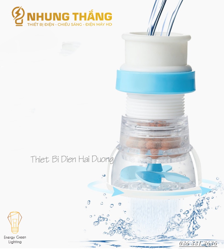 Đầu Lọc Nước Trực Tiếp Tại Vòi 6 Tầng Lọc Thế Hệ Mới - Lọc Nước Mini 6 Tầng Có Co Tăng Giảm Gắn Được Mọi Loại Vòi - Có Video