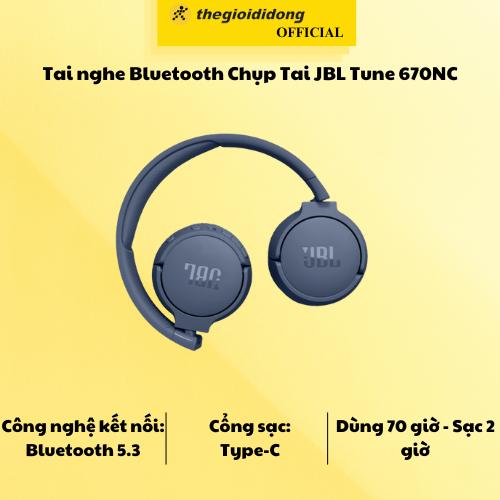 Tai nghe Bluetooth Chụp Tai JBL Tune 670NC - Hàng chính hãng