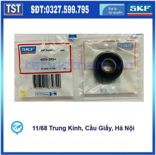 Vòng bi bạc đạn SKF 6000-2RSH