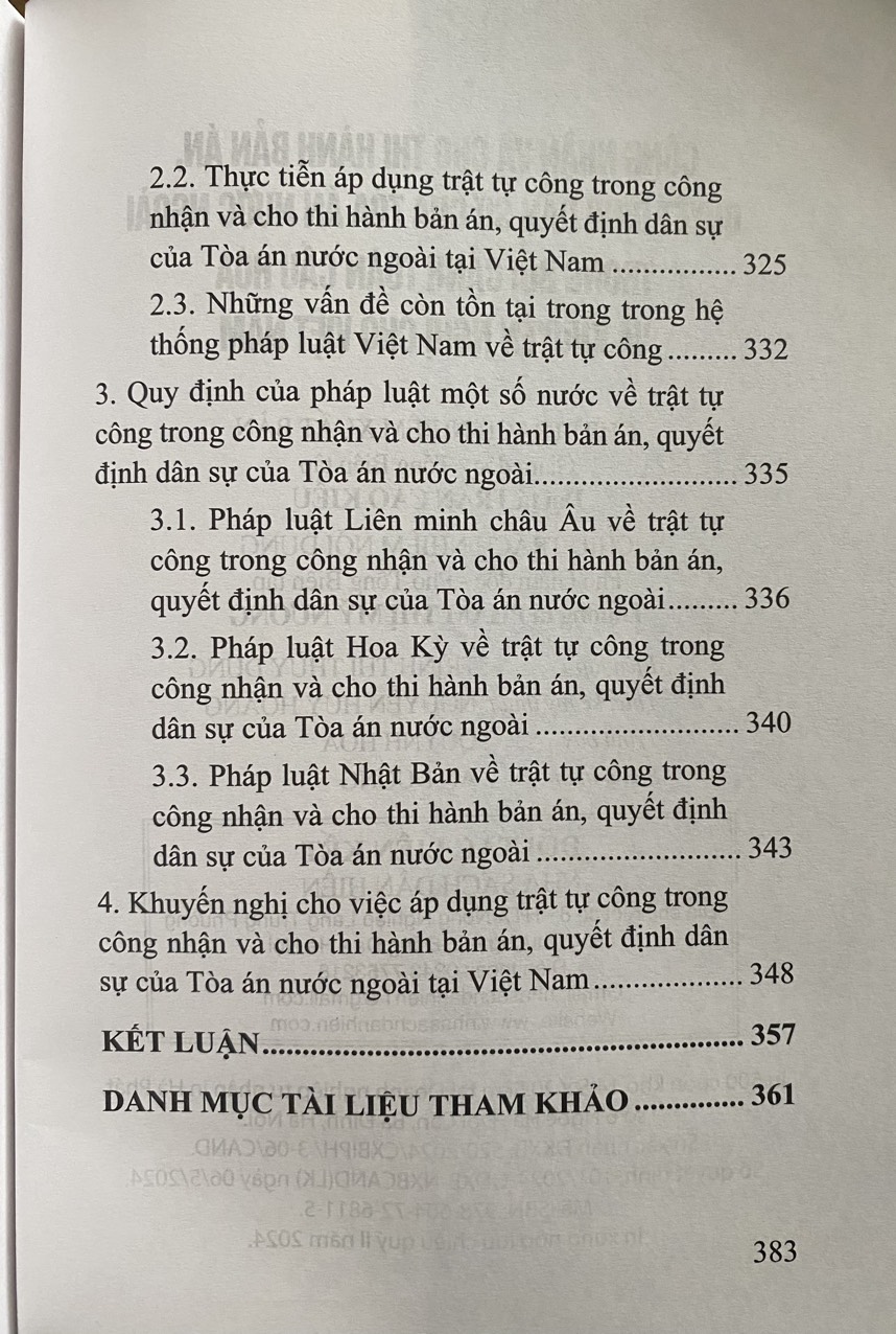 Công nhận và cho thi hành bản án, quyết định dân sự của Tòa án nước ngoài trong bối cảnh toàn cầu hóa và khuyến nghị cho Việt Nam