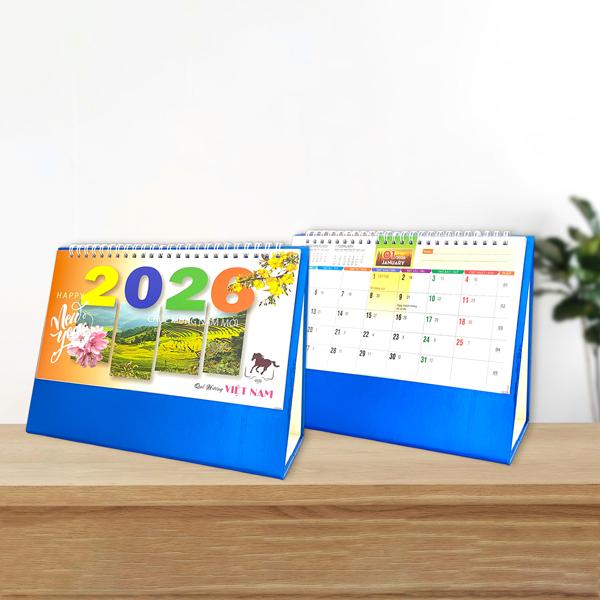 Lịch Bàn Chữ A 2026 - Quê Hương Việt Nam - Văn Khoa
