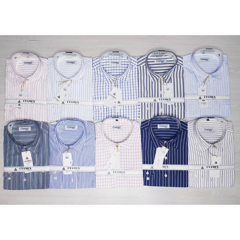 Sale 40% ÁO SƠ MI NAM CÔNG SỞ/ SƠ MI TRUNG NIÊN DÀI TAY CHẤT VẢI COTTON MỀM MẠI CÓ SIZE LỚN TỪ 50kg - 85kg
